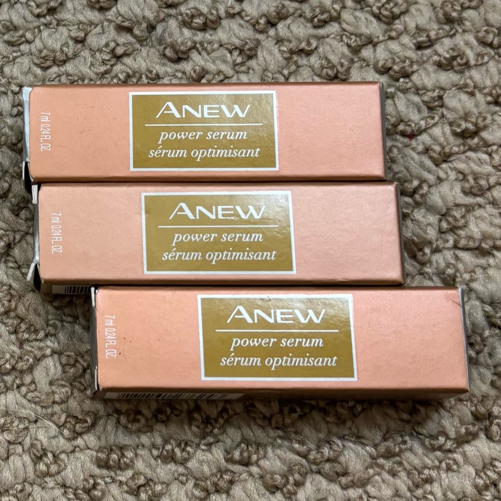 Lot of three Brand New Deadstock Avon Anew Power Serum .24 Fl Oz